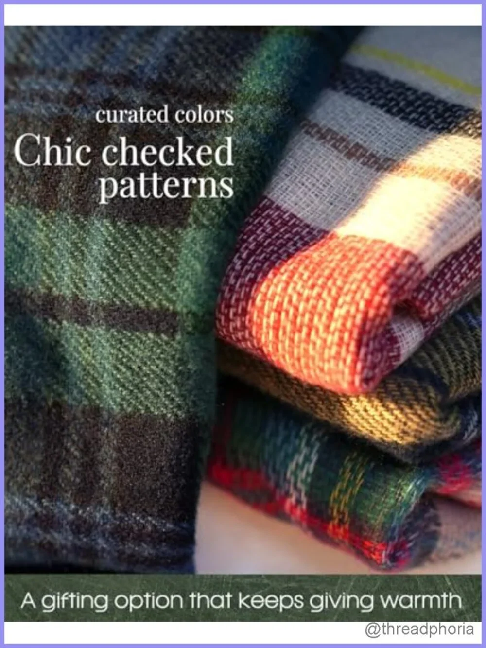 Plaid Soft Shawl Wrap Scarf Women Winter Lightweight Oversized 55x55